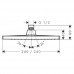 Верхний душ Hansgrohe Crometta 240, EcoSmart, 26727000