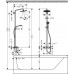 Душевая система hansgrohe Croma Select S 280 1jet с термостатом для ванны 26792000, хром