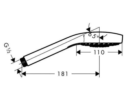 Ручной душ Hansgrohe Croma 110 Select S Multi, 26800400