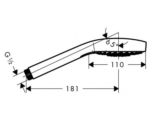 Ручной душ Hansgrohe Croma 110 Select E Multi 26810400