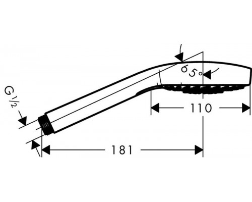 Ручной душ Hansgrohe Croma Select E Multi, EcoSmart, 9л/мин, 26811400