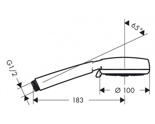 Душевая лейка Hansgrohe Crometta 100 Multi 3jet 26823400