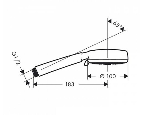 Ручной душ Hansgrohe Crometta 100 1jet 26825400
