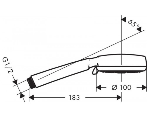 Душевая лейка Hansgrohe Crometta 100 Multi EcoSmart 26826400