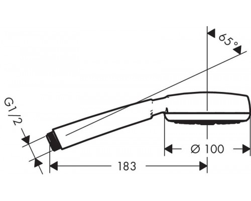 Лейка для душа Hansgrohe Crometta 26829400 белый хром