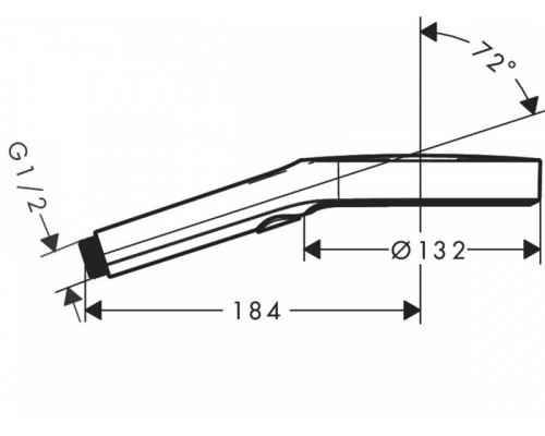 Ручной душ Hansgrohe Rainfinity 130, 3jet, EcoSmart, 26865700
