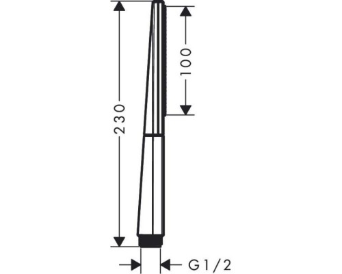 Hansgrohe Rainfinity Ручной душ 100 1jet бронза 26866140