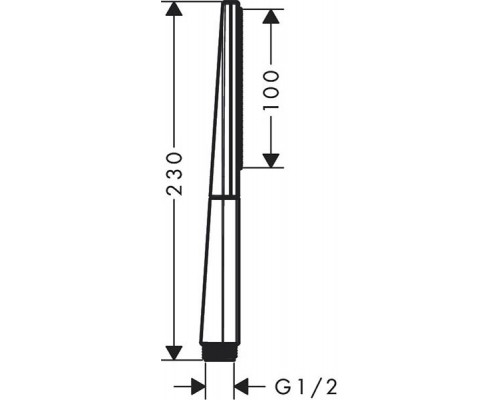 Ручной душ Hansgrohe Rainfinity Baton 100, хром, 26866000