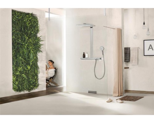 Душевая система hansgrohe Rainmaker Select 460 3jet EcoSmart с термостатом 27029400, белый/хром