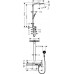 Душевая стойка Hansgrohe Rainmaker Select 420 2jet Showerpipe 27168400