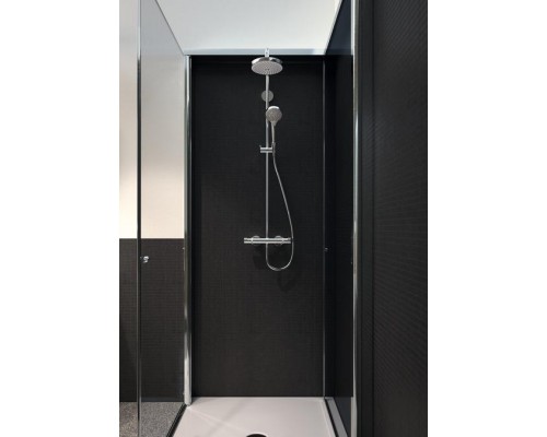 Hansgrohe Croma Select S Showerpipe 180 2jet EcoSmart 9 л/мин с термостатом хром-белый матовый 27254400