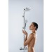 Душевая система 9 л/мин с термостатом Hansgrohe Showerpipe 160 1jet EcoSmart 27265400, белый хром