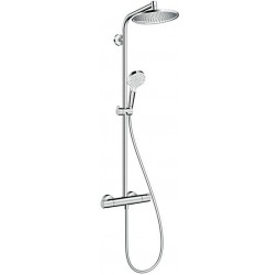 Душевая система с термостатом Hansgrohe Crometta S 240 Showerpipe, EcoSmart, 27268000
