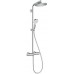 Душевая система с термостатом Hansgrohe Crometta S 240 Showerpipe, EcoSmart, 27268000