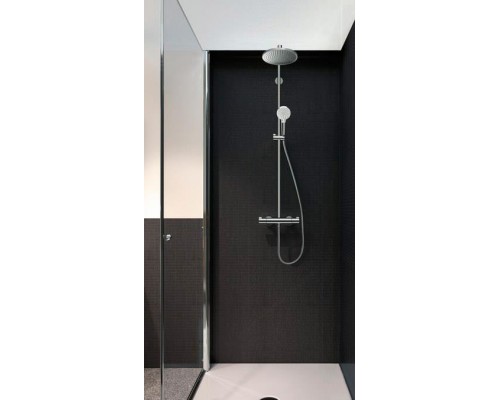 Душевая система с термостатом Hansgrohe Crometta S 240 Showerpipe, EcoSmart, 27268000