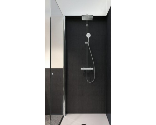 Душевая система с термостатом Hansgrohe Crometta E 240 Showerpipe, EcoSmart, 27281000