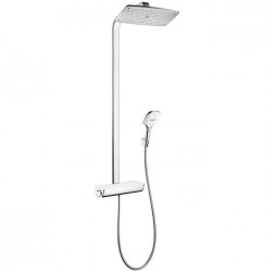 Душевая система hansgrohe Raindance E 360 1jet EcoSmart с термостатом 27286400, белый/хром