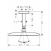 Верхний душ hansgrohe Raindance E 240 1jet с потолочным кронштейном 27380000, хром