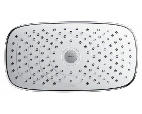 Верхний душ hansgrohe Raindance Select E 300 2jet 27384400, белый/хром