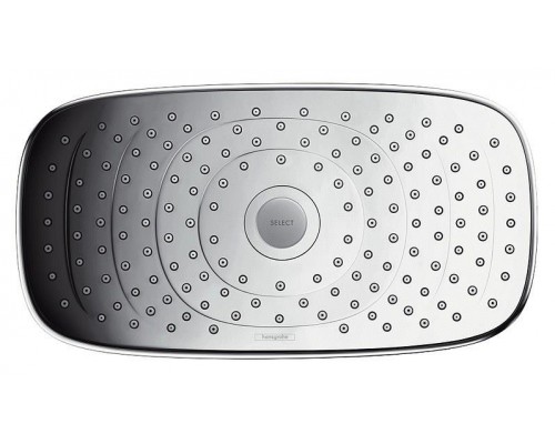 Верхний душ hansgrohe Raindance Select E 300 2jet с настенным кронштейном 27385000, хром