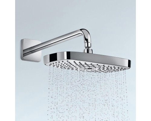 Верхний душ hansgrohe Raindance Select E 300 2jet с настенным кронштейном 27385000, хром