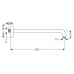 Держатель верхнего душа Hansgrohe, 27446000