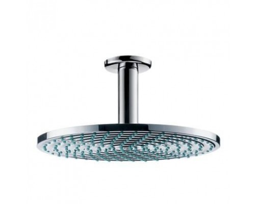 Верхний душ hansgrohe Raindance S 240 1jet EcoSmart с потолочным кронштейном 27463000, хром