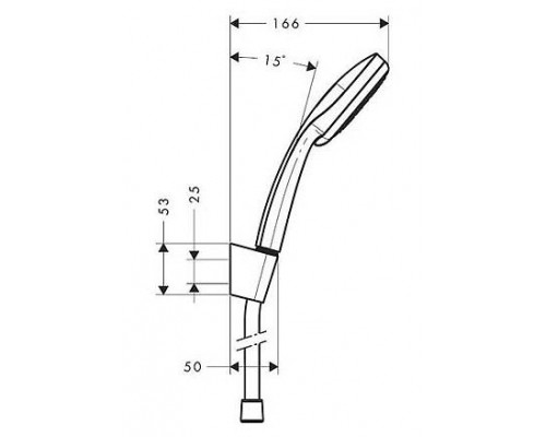 Душевой гарнитур Hansgrohe Croma 100 Multi/Porter'S 27593000