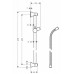 Душевая штанга Hansgrohe Classic Unica, шланг 65 см, 27617000