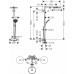 Душевая система Hansgrohe Raindance Select S Showerpipe 240 1jet PowderRain, золото