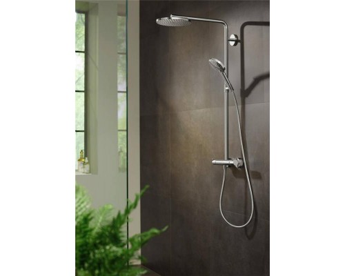 Душевая система Hansgrohe Raindance Select S Showerpipe 240 1jet PowderRain, золото