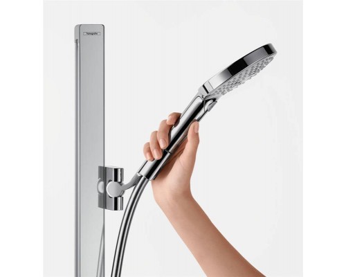 Душевой набор hansgrohe Raindance Select S 120 3jet с душевой штангой и мыльницей 27646400 белый/хром
