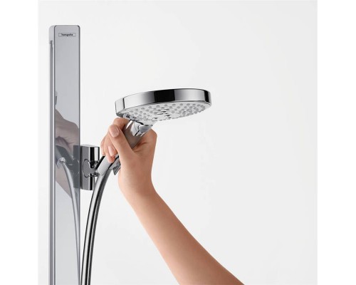 Душевой гарнитур hansgrohe Raindance Select S 120 3jet EcoSmart со штангой 90 см и мыльницей 27649000, хром