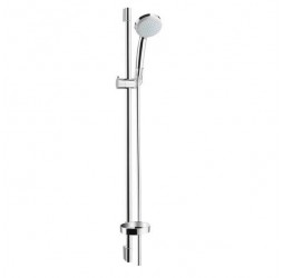 Душевой гарнитур hansgrohe Croma 100 4jet Vario EcoSmart со штангой 90 см и мыльницей 27653000, хром