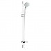 Душевой гарнитур hansgrohe Croma 100 4jet Vario EcoSmart со штангой 90 см и мыльницей 27653000, хром