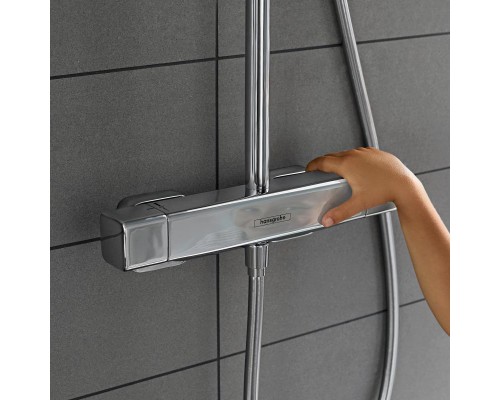 Душевая система Hansgrohe Croma Showerpipe 280, EcoSmart, термостат, 27660000