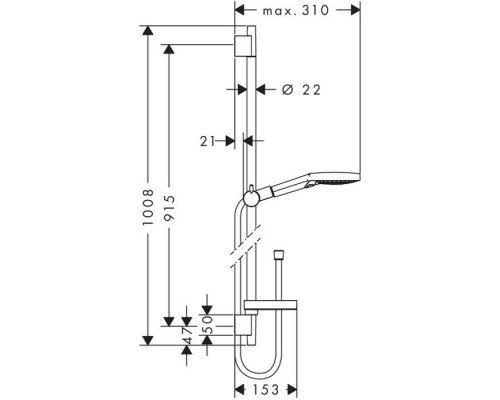 Душевой набор Hansgrohe Raindance Select S 120, 3j, 27667000