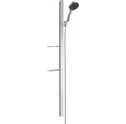Душевой гарнитур hansgrohe Rainfinity 130 3jet со штангой 150 см и мыльницей 27673000, хром