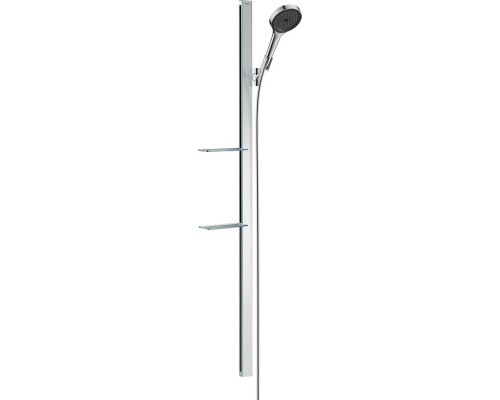 Душевой гарнитур hansgrohe Rainfinity 130 3jet со штангой 150 см и мыльницей 27673000, хром