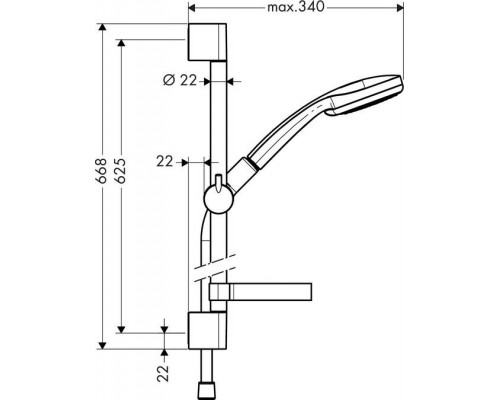Душевой гарнитур Grohe Power&Soul 130
