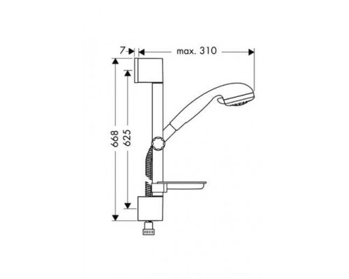 Душевой гарнитур Hansgrohe Croma 27744000