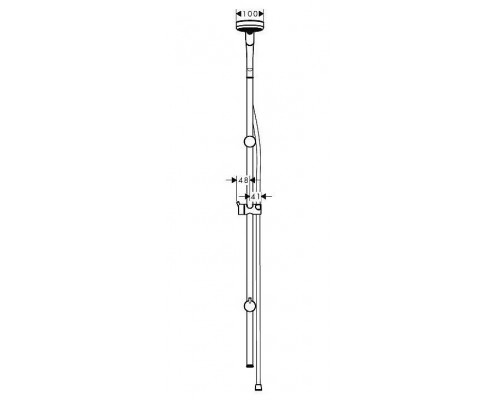 Душевая стойка Hansgrohe Croma 100 Multi / Unica'Reno Lift 27811000
