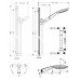 Душевой гарнитур Hansgrohe PuraVida 27853400, белый