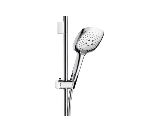 Hansgrohe Raindance Select E Душевой набор 150 3jet со штангой 65 см и мыльницей хром-белый матовый 27856400