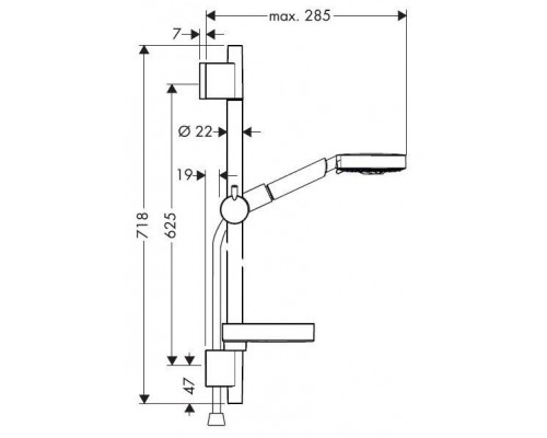 Душевой гарнитур Hansgrohe Raindance 27882000