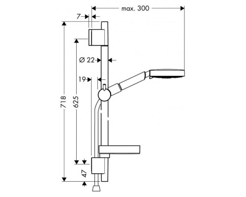 Душевой гарнитур Hansgrohe Raindance S 27886000