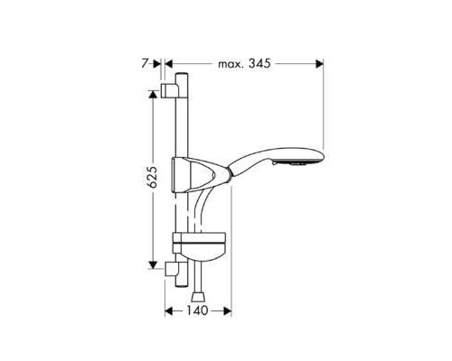 Душевой гарнитур Hansgrohe Raindance E 27887000