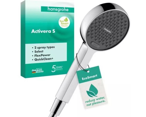 Ручной душ Hansgrohe Activera Select S Hand shower 95 2jet EcoSmart 28033000, 2 режима