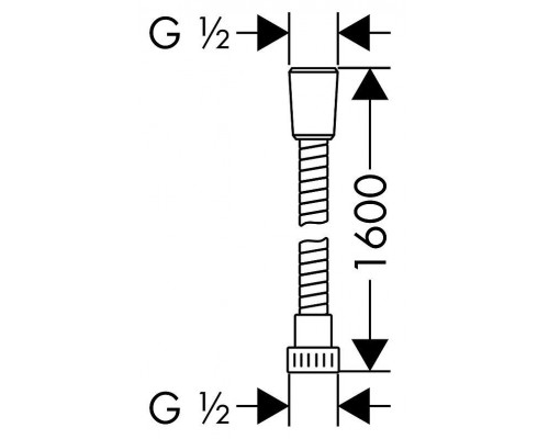 Душевой шланг Hansgrohe Metaflex C 28266000, 160 см
