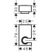 Держатель для ручного душа Hansgrohe Porter 28387140